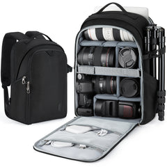 Multi-Functional DSLR Camera Backpack – Shockproof Waterproof Outdoor Photo Bag for Nikon & Canon (36–55L)
