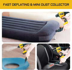 High Volume Cordless Compressed Air Duster - 50,000 RPM Brushless Motor & Multi Function Inflator
