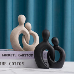 Abstract Couple Resin Sculpture by Snagg A Sculpture