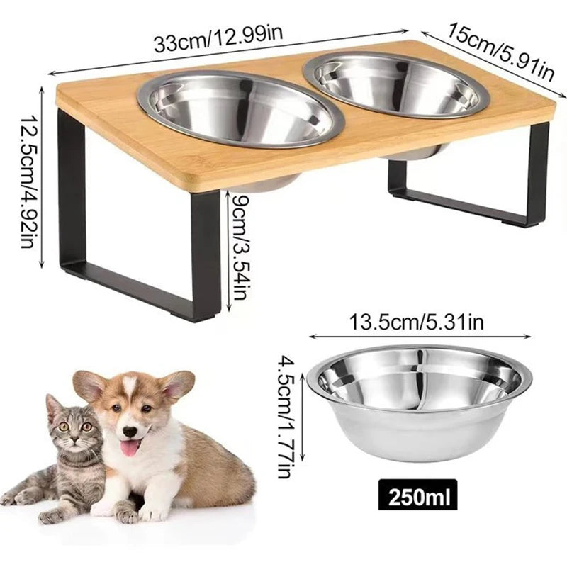Elevated Slanted Kitten Plate Set by Snagg A Feeder