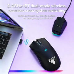 X11 Lightweight Wireless Gaming Mouse | PAW3311 Sensor & Magnetic RGB Charging Dock