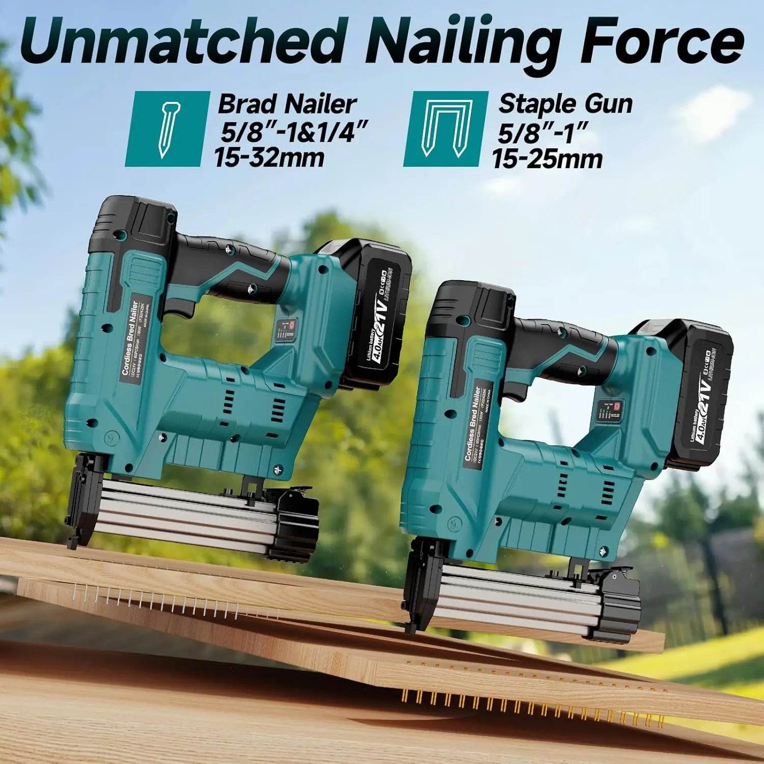 Cordless 2-in-1 Brad Nailer & Stapler - SnaggIt