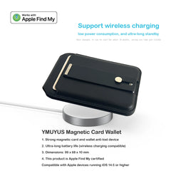 MagSafe Compatible Magnetic Wallet with Stand & Find My Tracking by Snagg A MagSafe Wallet