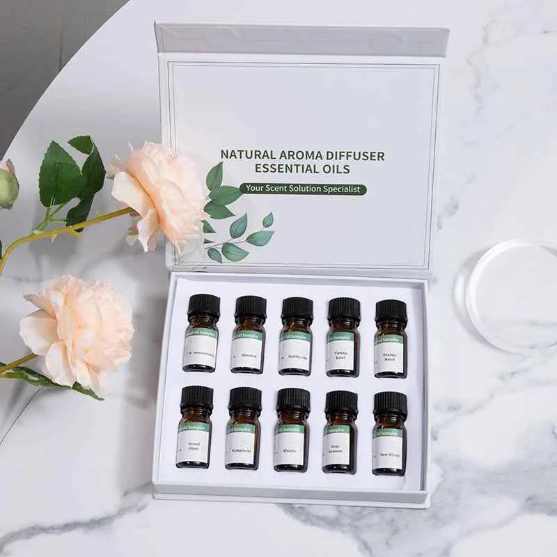 10 Piece Global Botanical Series – 100% Pure 5ml Essential Oil Samples for High Performance Scenting