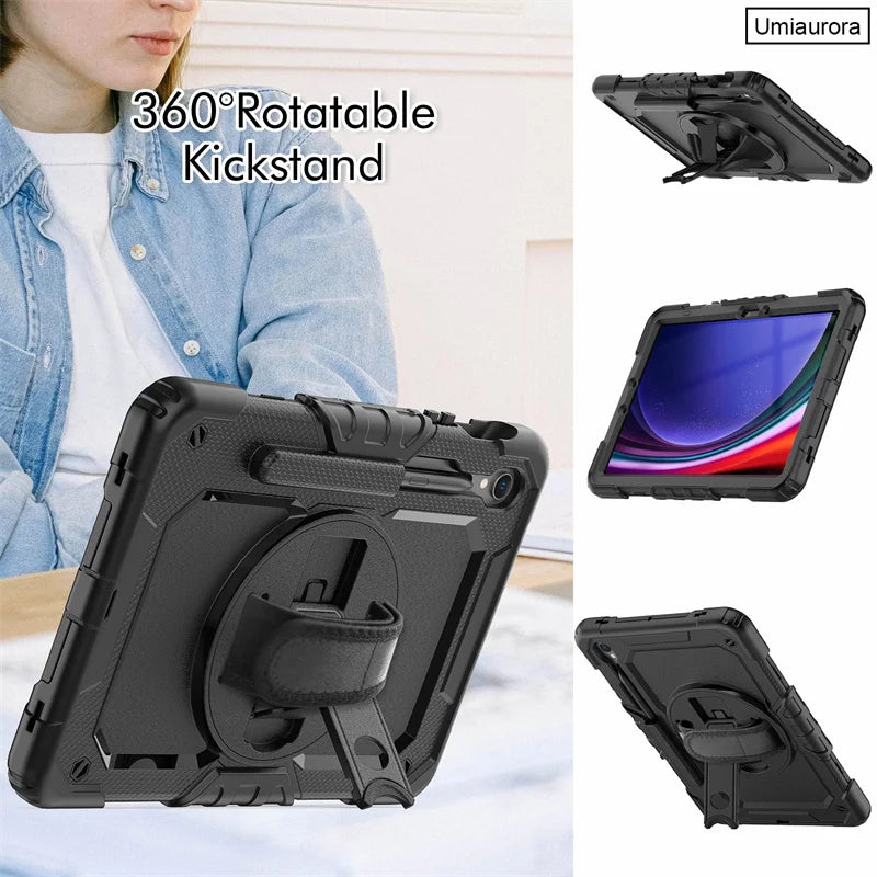 Kids Shockproof Tablet Cover For Samsung Tab S7 / S8 / S9 FE Plus by Snagg A Tab Case