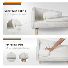 Elevated Pet Sofa Bed with Solid Wood Legs by Snagg A Pet Lounge