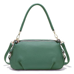 Genuine Leather Pillow Handbag – Simple High-Quality Small Shoulder & Crossbody Bag for Women