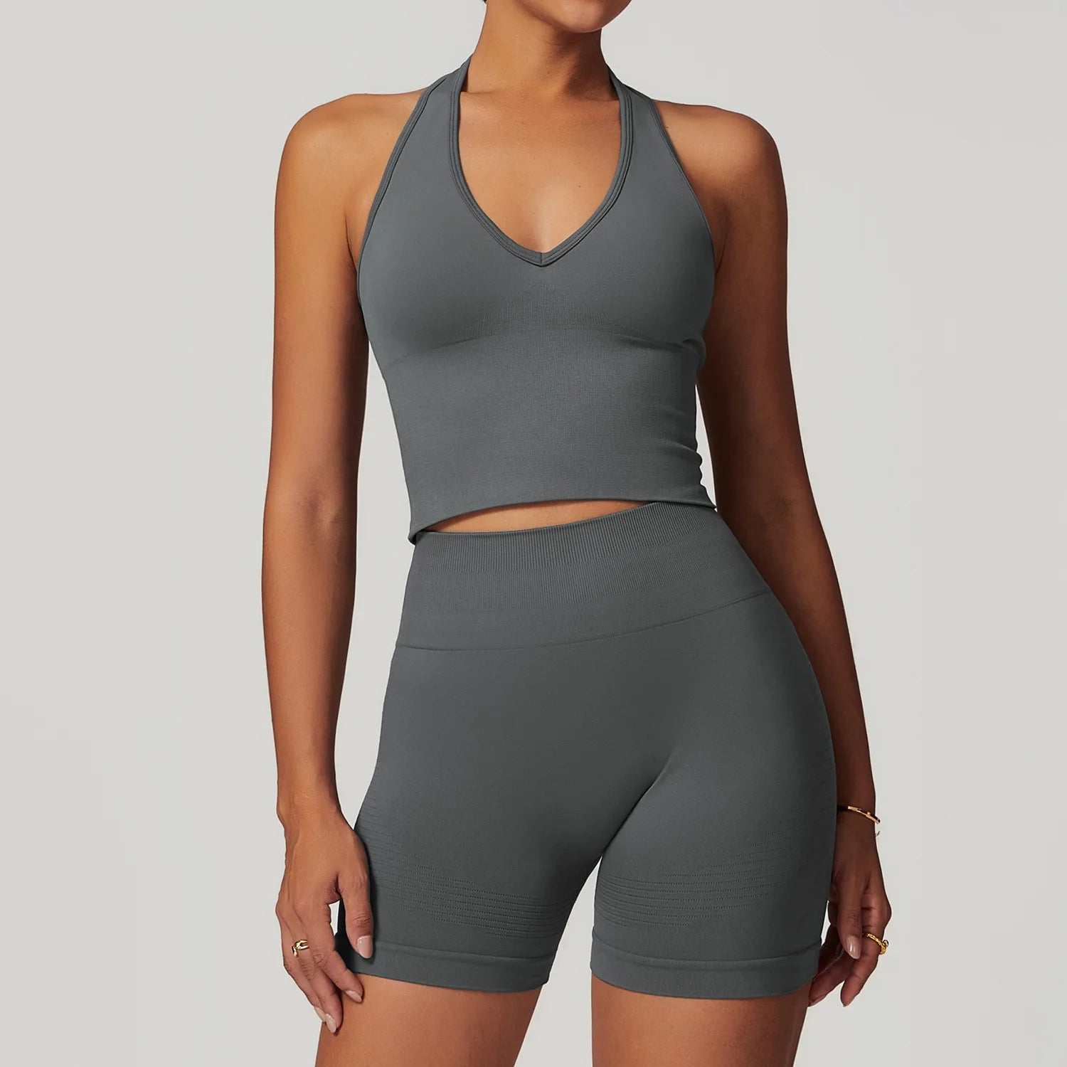 Women's 2/3/4-Piece Seamless Yoga Set | Long Sleeve Tracksuit Sports Bra Gym Leggings Activewear