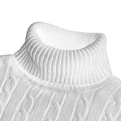 Men’s Essential Turtleneck Pullover | 2026 Winter High-Neck Knitted Sweater
