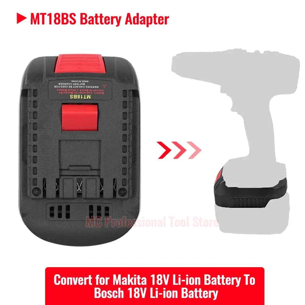 MT18BS battery adapter for Makita 18V batteries to Bosch tools – image 2