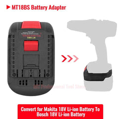 MT18BS battery adapter for Makita 18V batteries to Bosch tools – image 2