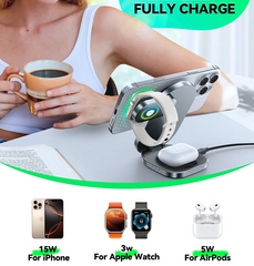 Qi2 3 in 1 Wireless Charging Station For Apple