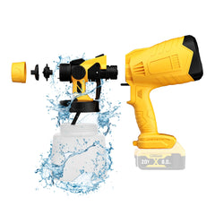 Cordless Paint Spray Gun – Compatible with Makita & Dewalt 18V Batteries