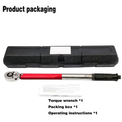 10–210 Nm Torque Wrench 1/2" – Precise Reversible Ratchet for Bicycle, Motorcycle & Automotive