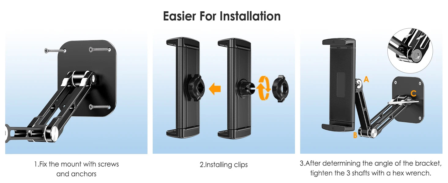 Tablet Wall Mount Holder by Snagg A Tablet Holder