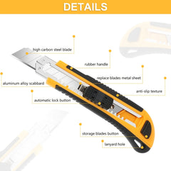 Retractable Utility Knife with Blade Storage by Snagg A Knife