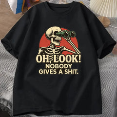 "Oh Look Nobody Gives A Shit" Graphic Tee | Sarcastic Humor Streetwear