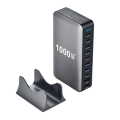 1000W GaN 10-Port USB-C Desktop Charging Station | PD3.1 Fast Charger for iPhone Samsung Laptop