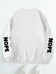 Nope Not Today Print Womans Streetwear Hoodie