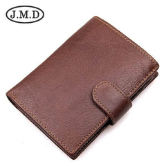 2025 RFID Vintage Leather Short Wallet - SnaggIt