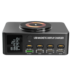 220W GaN USB-C Desktop Charging Station | QC3.0 140W Fast Charger for iPhone MacBook Air Laptop