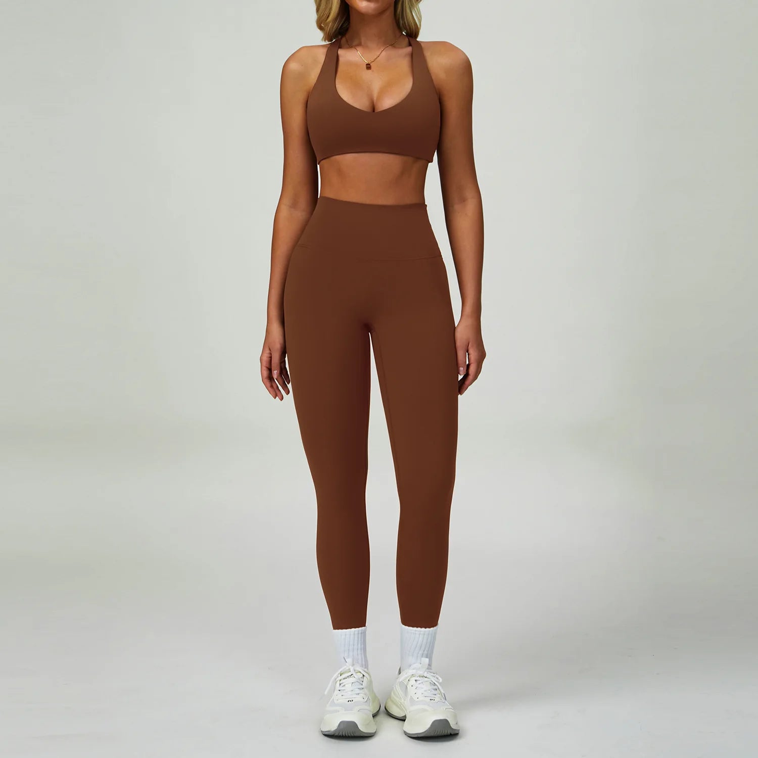 Women's 2/3-Piece Yoga Suit | Sports Bra High Waist Leggings & Shorts Push-Up Gym Activewear