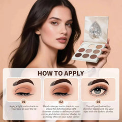 Black Gemstone Smokey Eye Palette – 9 Color High Pigment Shadow Collection for Goth, SFX, and Nighttime Glam