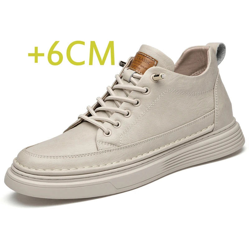 High-Quality Men’s Elevator Sneakers – 6cm Hidden Height Boost by Snagg A Shoes