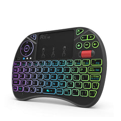 X8 Mini 2.4GHz Wireless Keyboard - 8 Color RGB Backlit & Multimedia Controller
