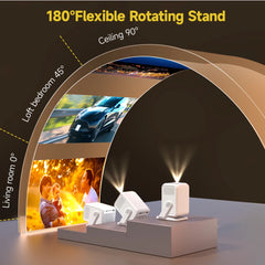 Mini Smart Projector Full HD 1080P with 4K Support by Snagg A Projector