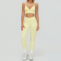 Women's 2/3-Piece Seamless Yoga Set | Gym Workout Suit Fitness Bra Crop Top Long Sleeve Leggings