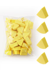 Professional 50 Pieces Fan Shaped Applicator Set – Precision Cosmetic Puffs for Powder & Concealer