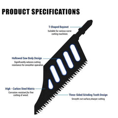 T142HB Flush-Cut Curve Jigsaw Blade | Professional T-Shank Scroll Saw Blade for Hardwood & MDF