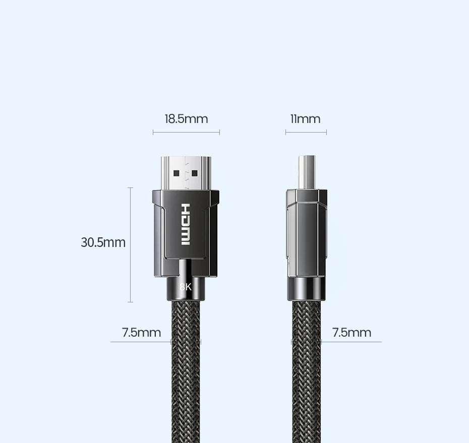 8K HDMI 2.1 Cable Ultra High Speed Dolby Vision Support for TV, PS5 & Streaming Devices by Snagg An HDMI Cable
