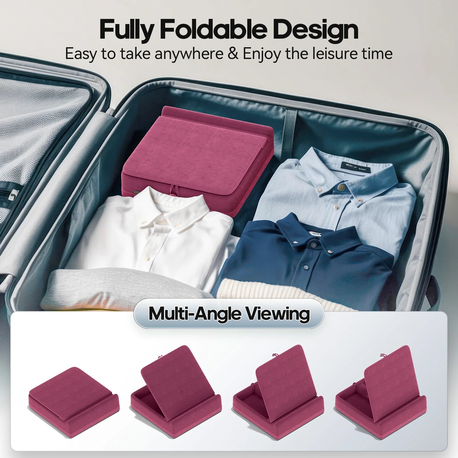 Tablet Pillow Stand with Storage by Snagg A Tablet Holder