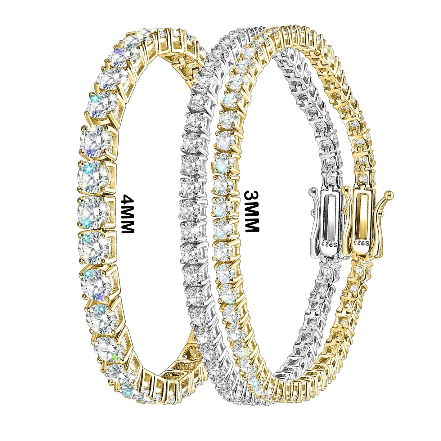 Full Moissanite Tennis Bracelet by Snagg A Bracelet