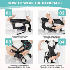 Adjustable Front & Backpack Dog Bag - SnaggIt