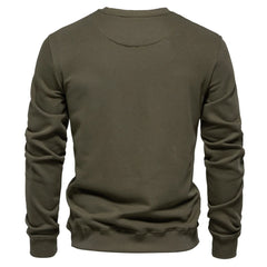 Heavyweight Crew Neck Sweatshirt | Premium Cotton-Blend Thermal Pullover