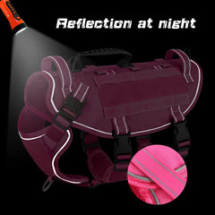 Military Tactical Dog Harness – Escape-Proof, Reflective & Durable by Snagg A Harness