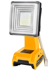 Cordless LED Work Light Compatible With Dewalt Batteries