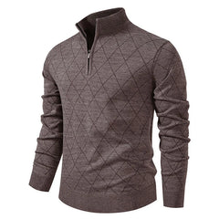 Men’s American 1/4 Zip Pullover | Fleece-Lined Thermal Knitwear