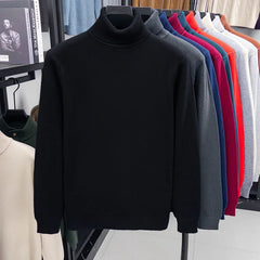 Men’s Premium Slim-Fit Turtleneck | Autumn/Winter Heavy-Duty Knitted Pullover