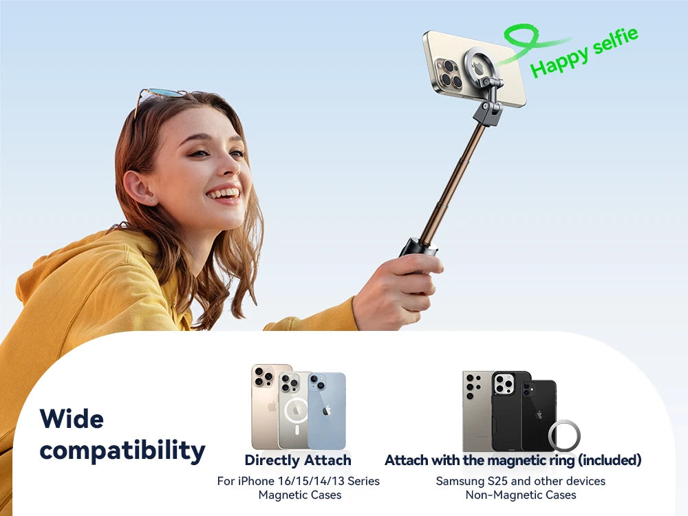 Phone Holder Magnetic Selfie Stick by Snagg A Tripod