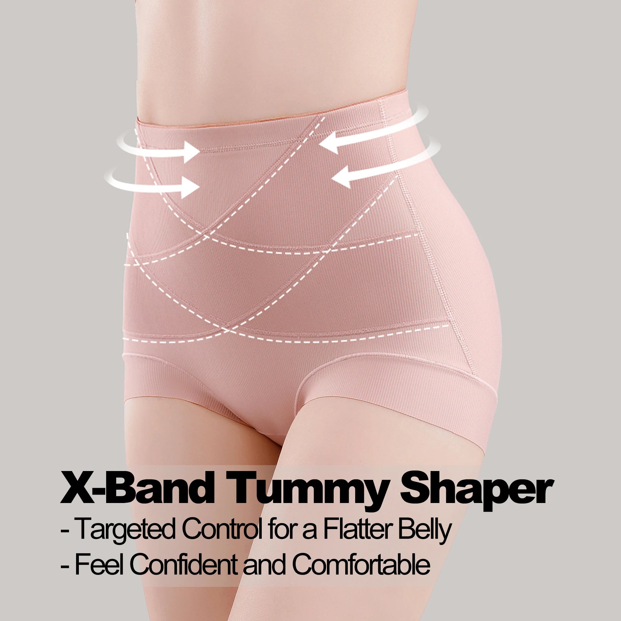 High Waist Tummy Control Briefs | 2-Pack Body Shaper Shapewear All-Day Comfort