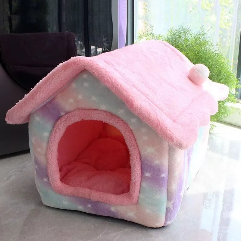 Foldable Indoor Dog & Cat House by Snagg A Pet House