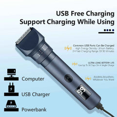 Professional 5 in 1 Complete Body Grooming System – IPX6 Waterproof Cordless Shaver & High Precision Trimmer Kit