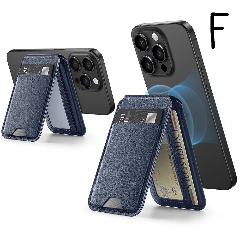 MagSafe Compatible Vegan Leather Wallet with Adjustable Stand by Snagg A MagSafe Wallet