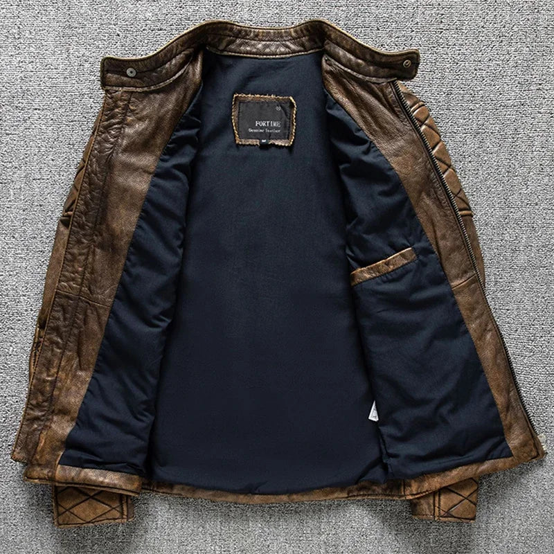 Vintage Men’s Leather Jacket by Snagg A Jacket