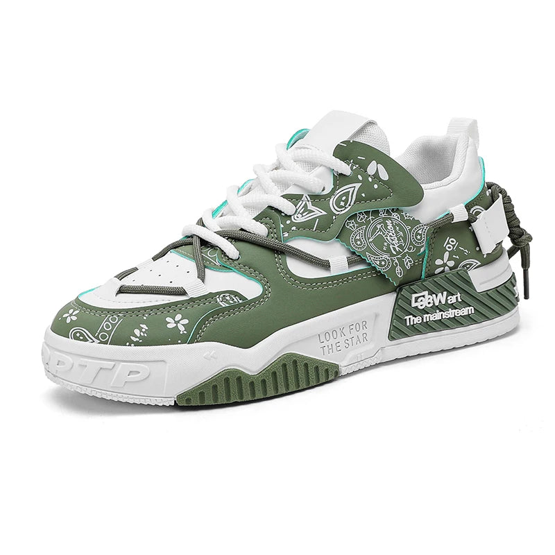 Men’s Thick Sole Casual Board Sneakers by Snagg A Shoes