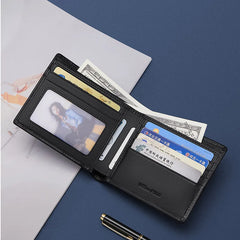 Luxury Men’s Short Leather Wallet by Snagg It Wallet